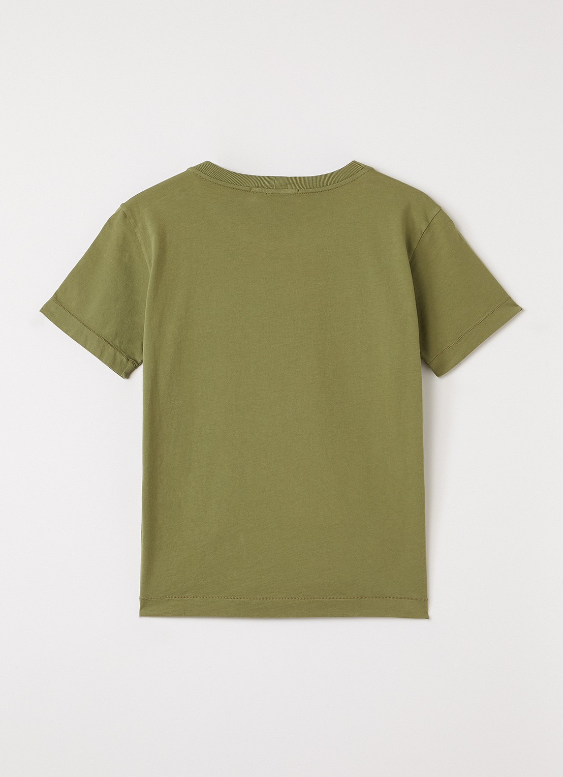 Stone Island S0047 T-shirt met logo - voorkant 2 mosgroen