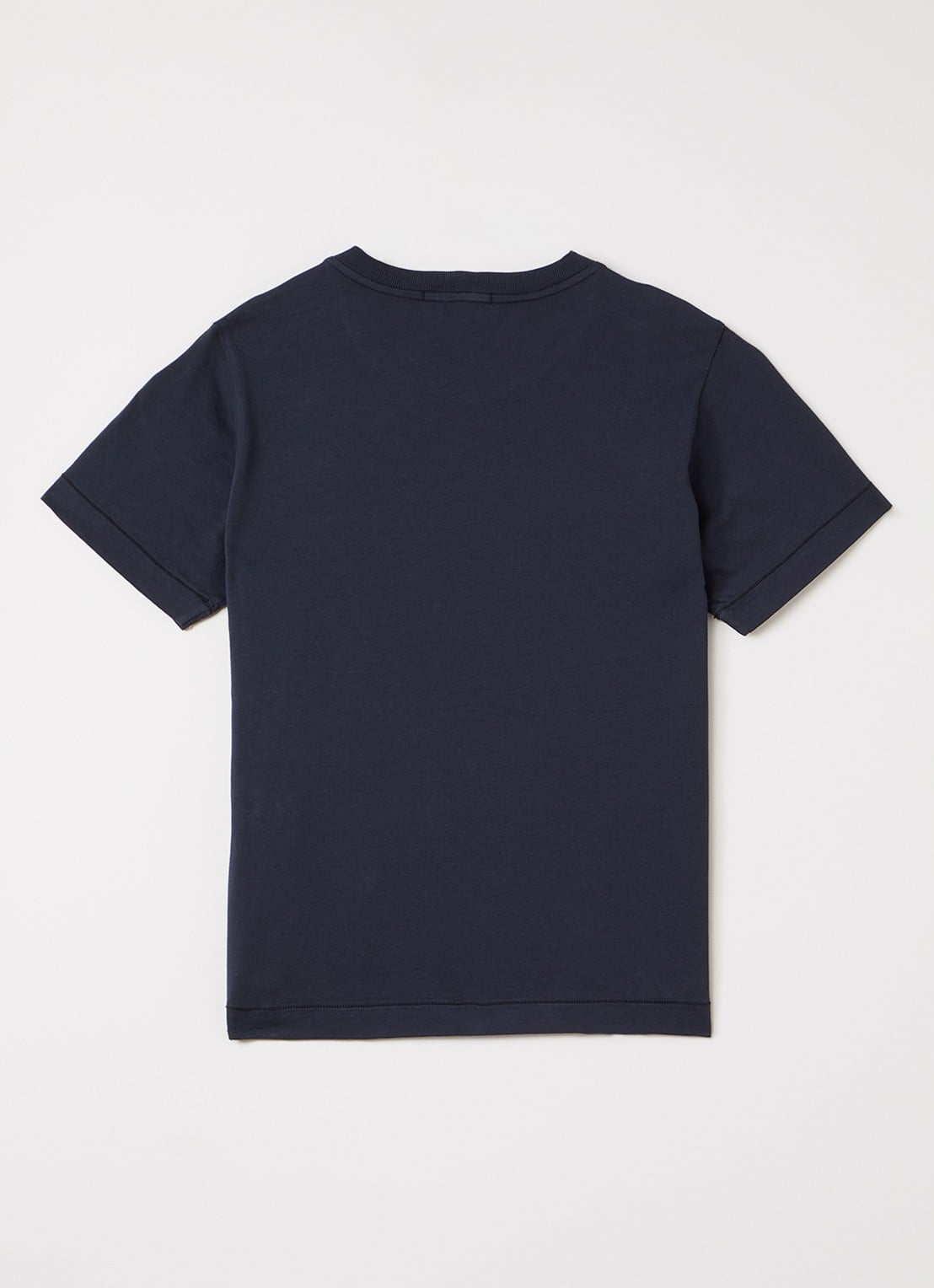 Stone Island S0047 T-shirt met logo - voorkant 2 donkerblauw