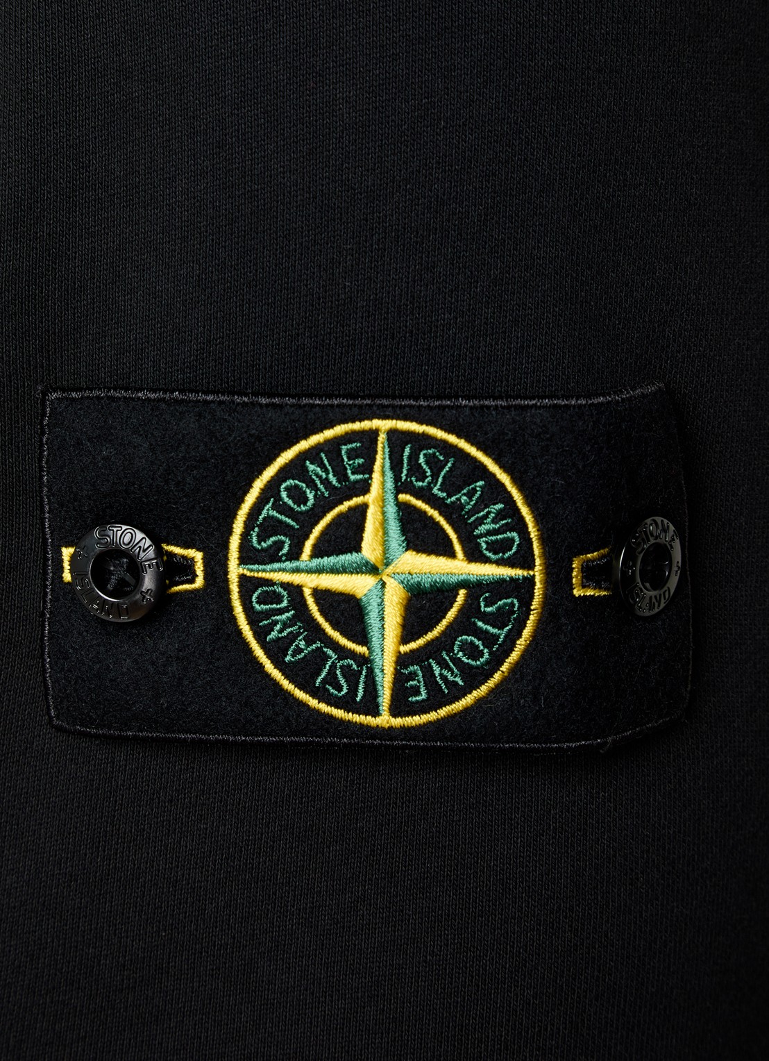 Stone Island S0051 sweater met logo - detail 3 zwart