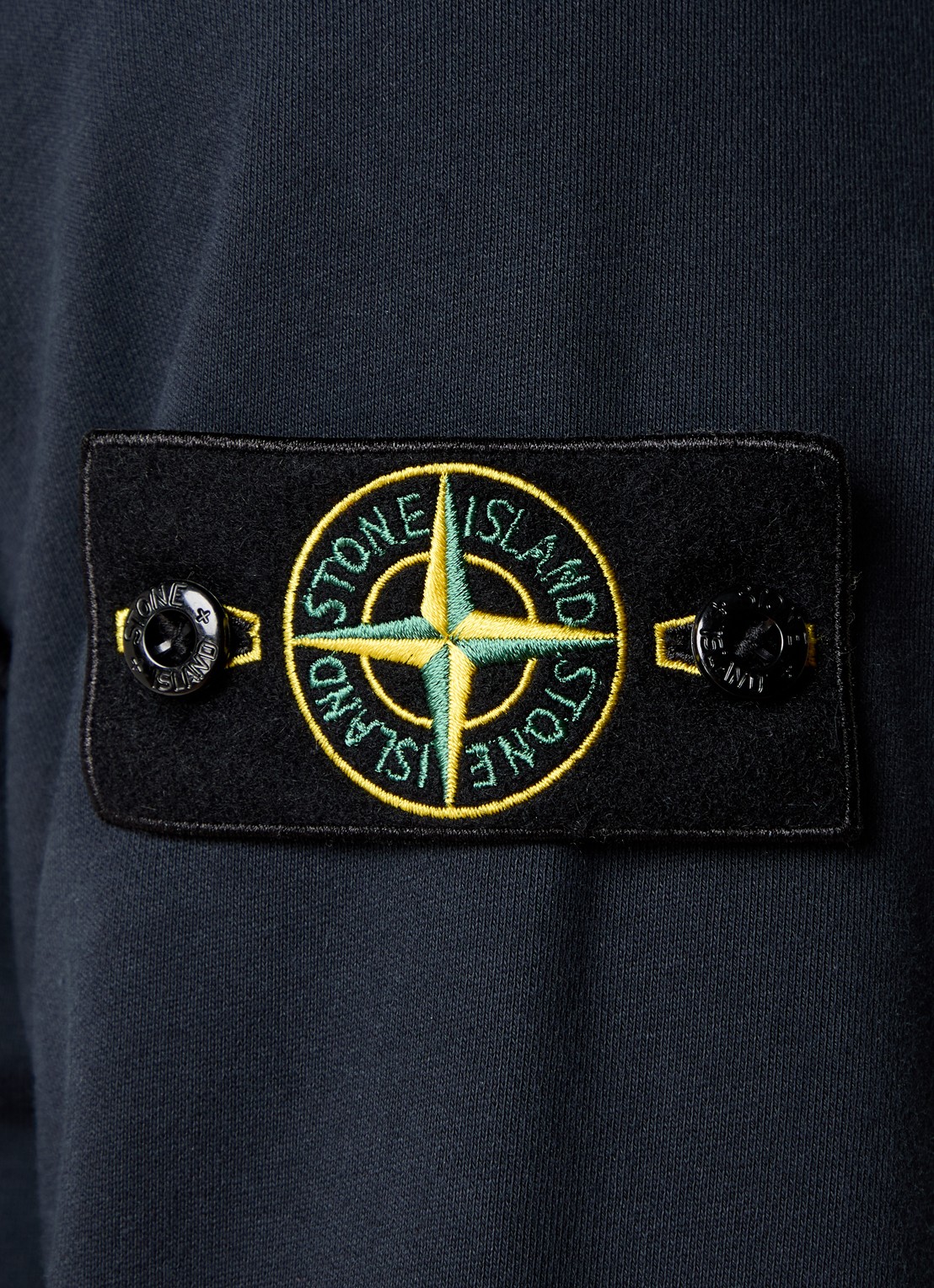 Stone Island S0051 sweater met logo - detail 2 donkerblauw