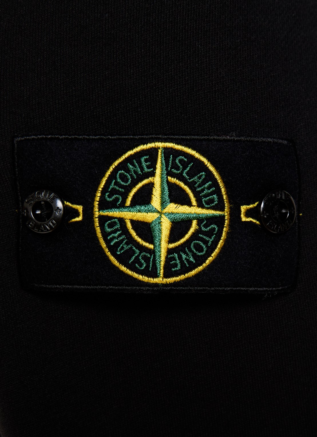 Stone Island S0051 Sweater met logo  - detail 3 zwart