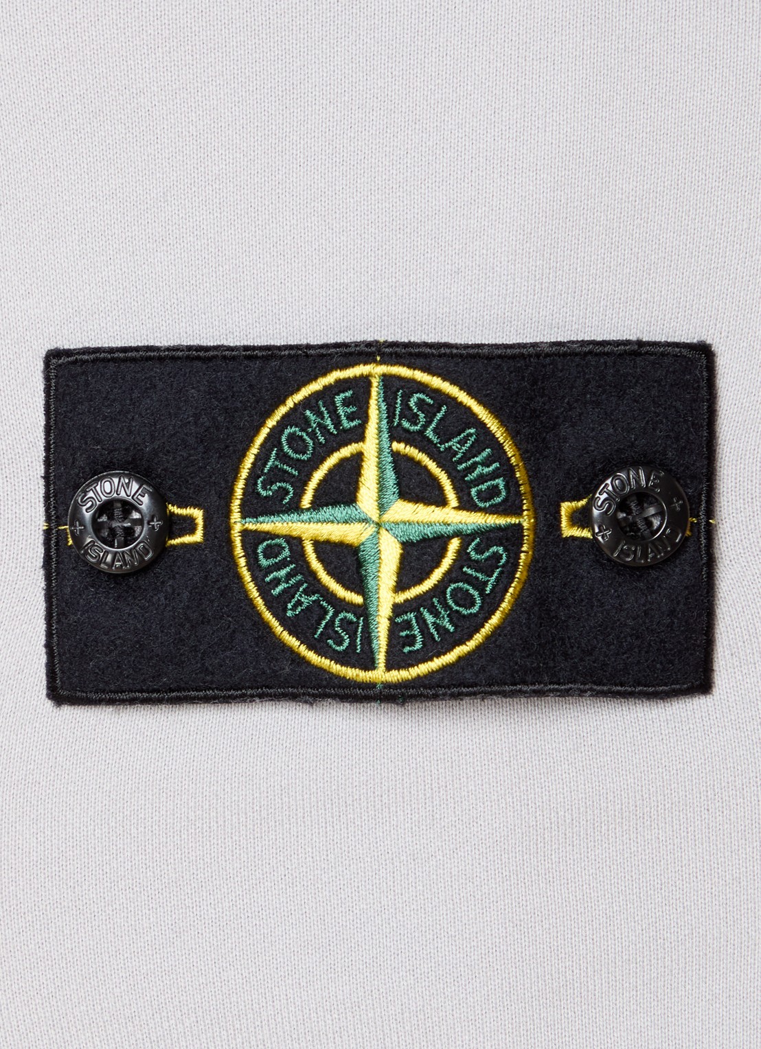 Stone Island S0051 Sweater met logo  - detail 2 lichtgrijs