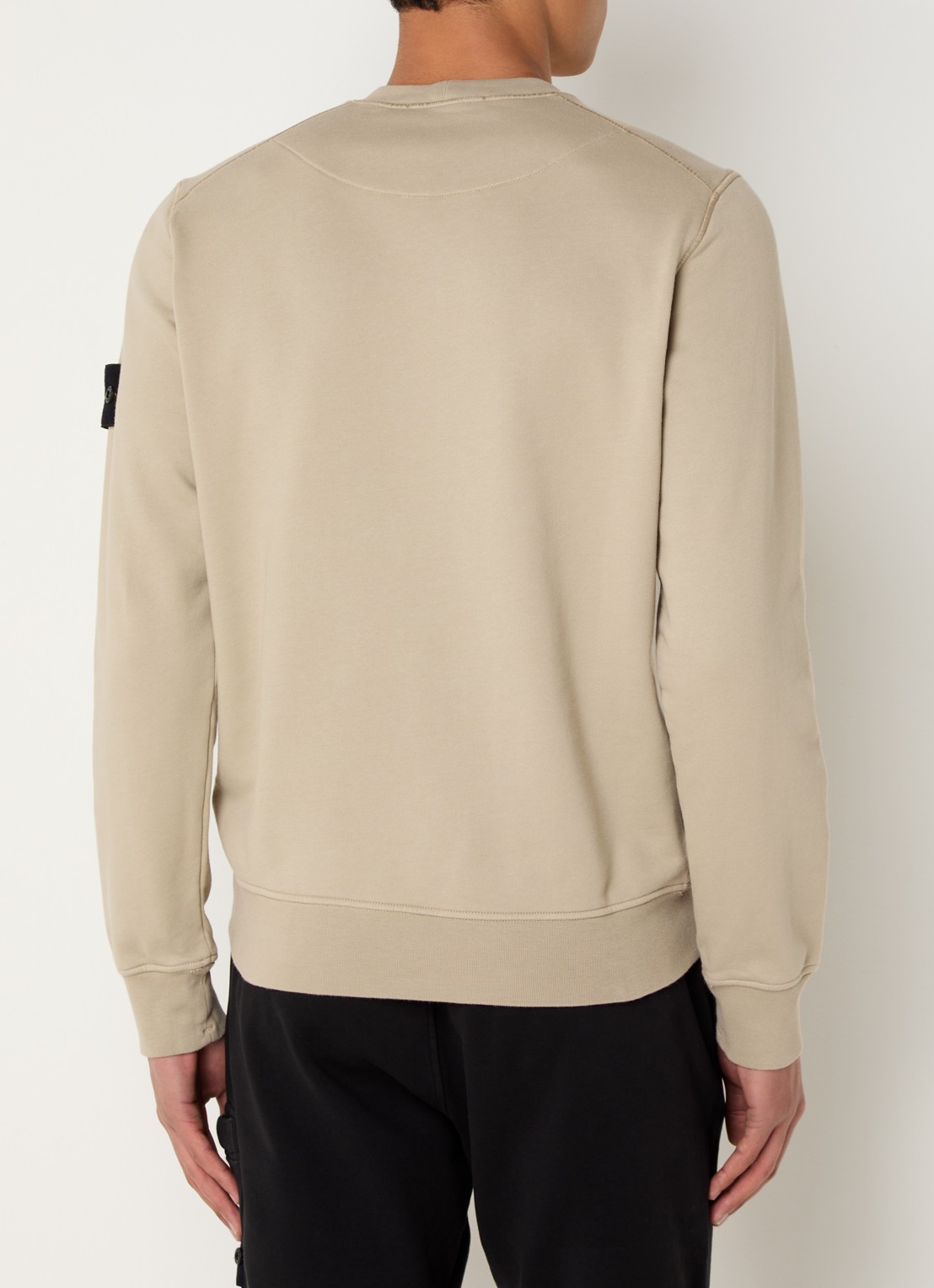 Stone Island S0051 Sweater met logo  - achterkant beige