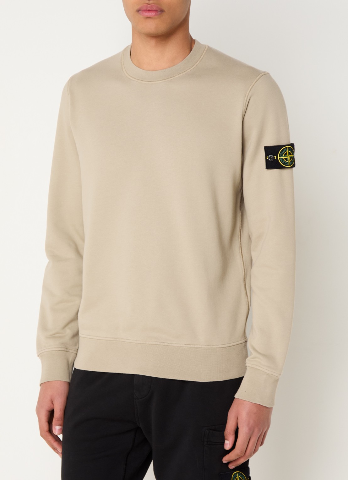 Stone Island S0051 Sweater met logo  - detail 2 beige