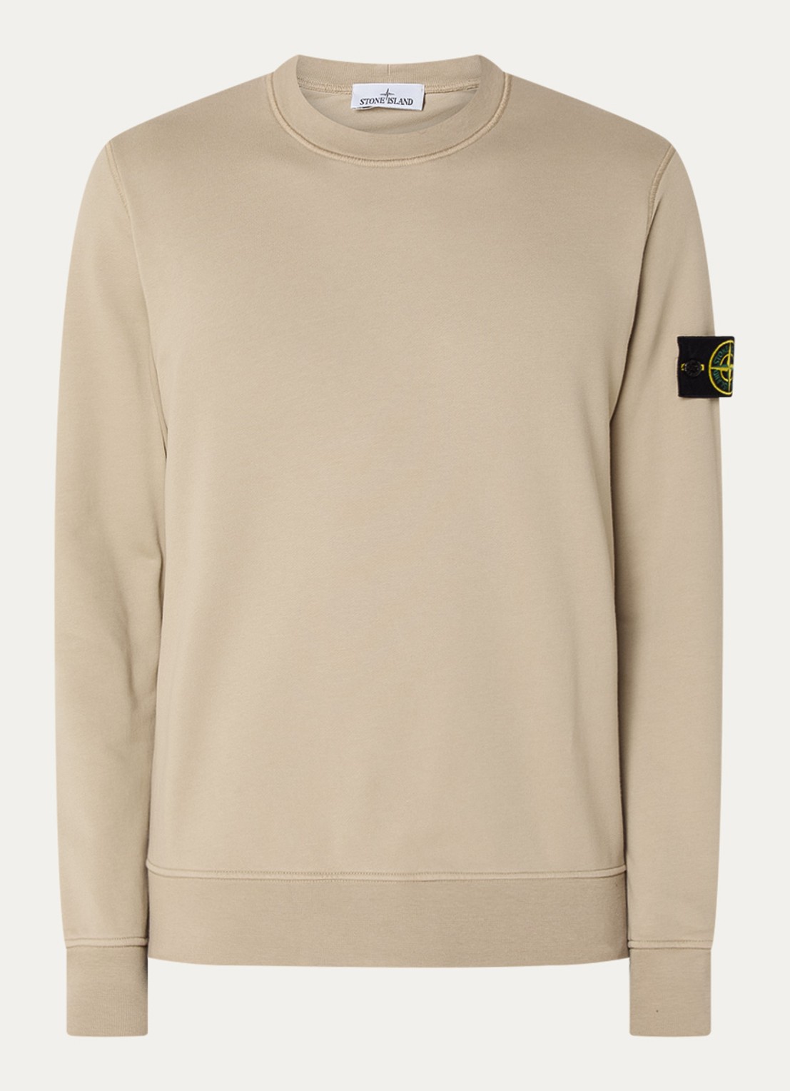 Stone Island S0051 Sweater met logo  - voorkant 4 beige