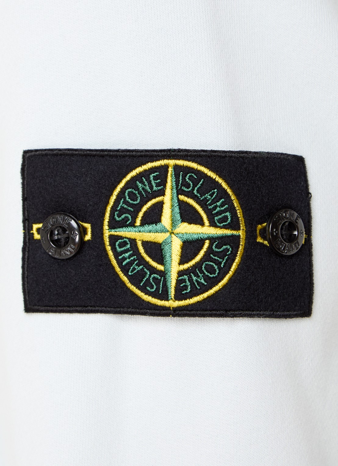 Stone Island S0051 Sweater met logo  - detail 2 lichtblauw