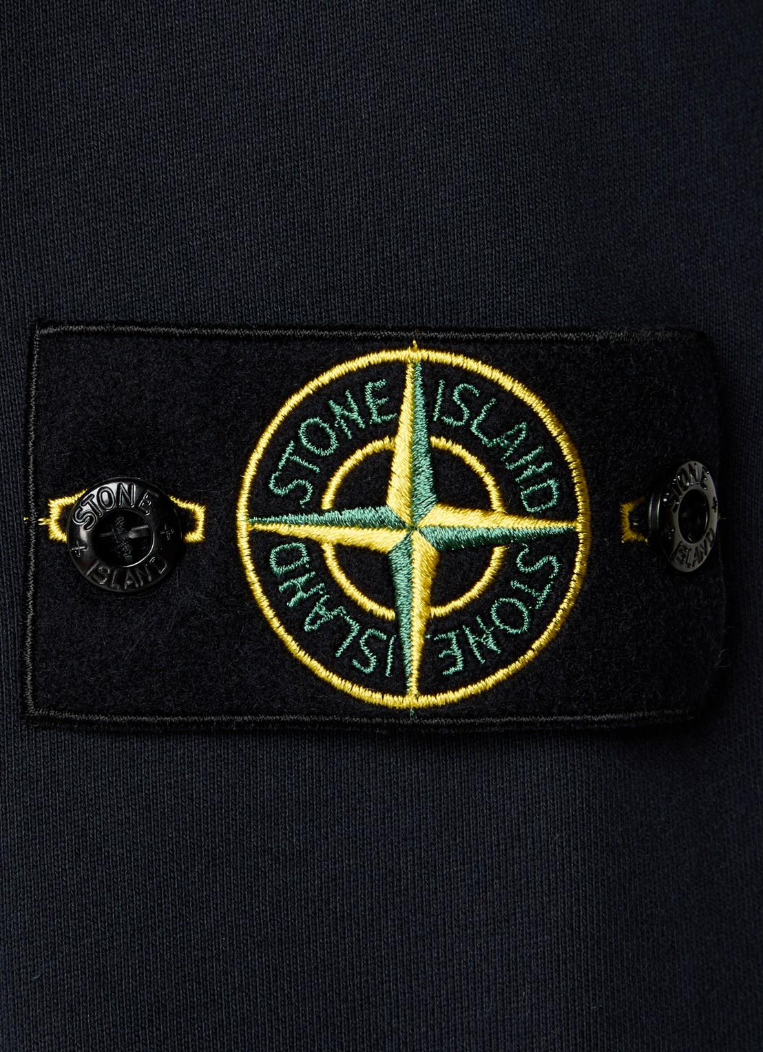 Stone Island S0051 Sweater met logo  - detail 2 donkerblauw
