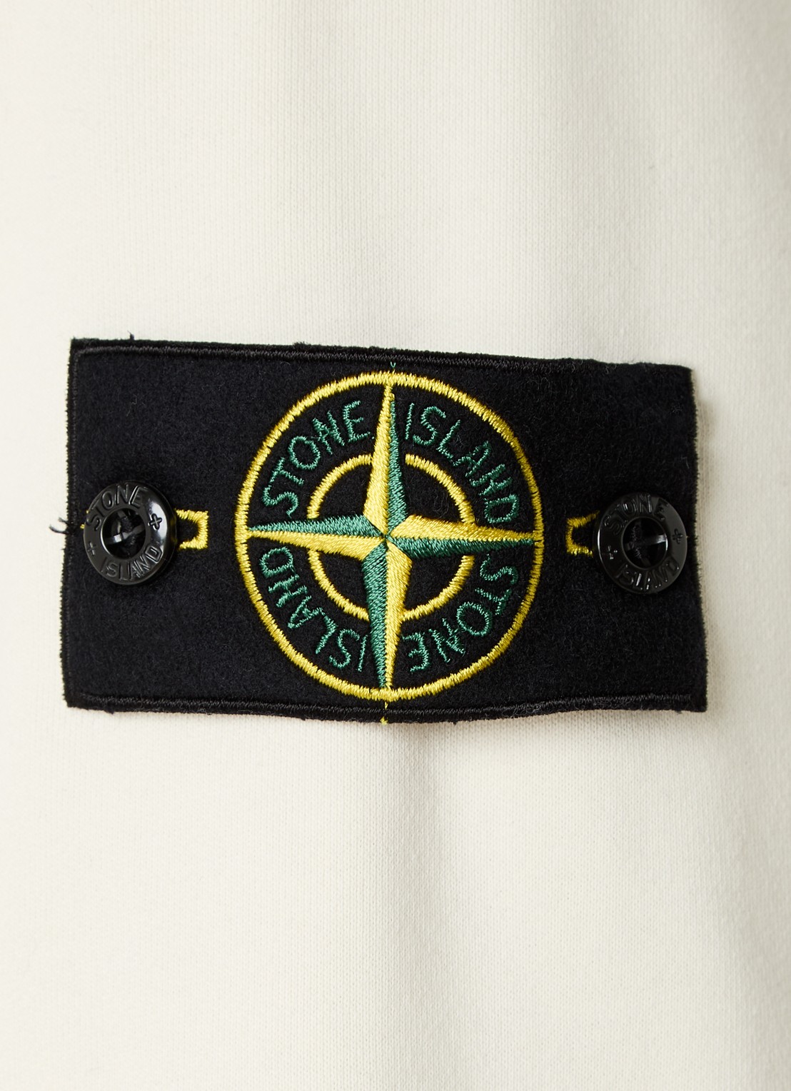 Stone Island S0051 sweater met logo - detail 5 gebroken wit
