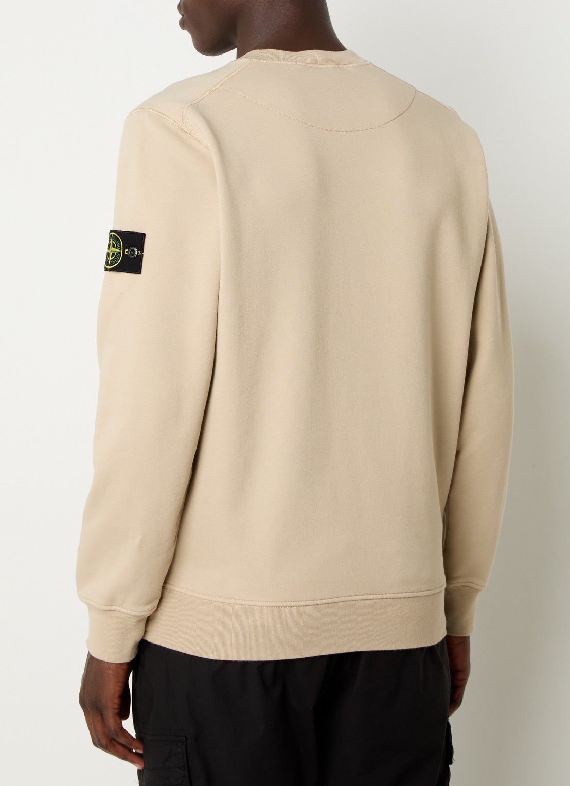 Stone Island S0051 sweater met logo - achterkant 3 beige