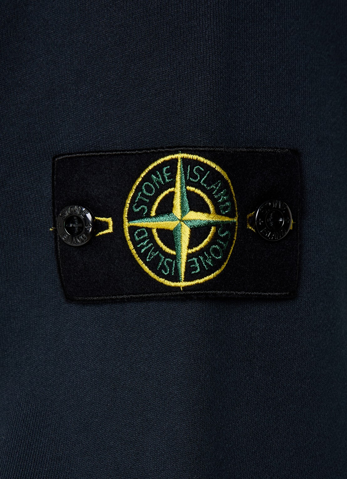 Stone Island S0051 sweater met logo - detail 4 donkerblauw