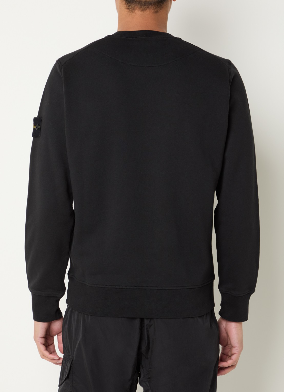 Stone Island S0051 sweater met logo - achterkant 3 zwart