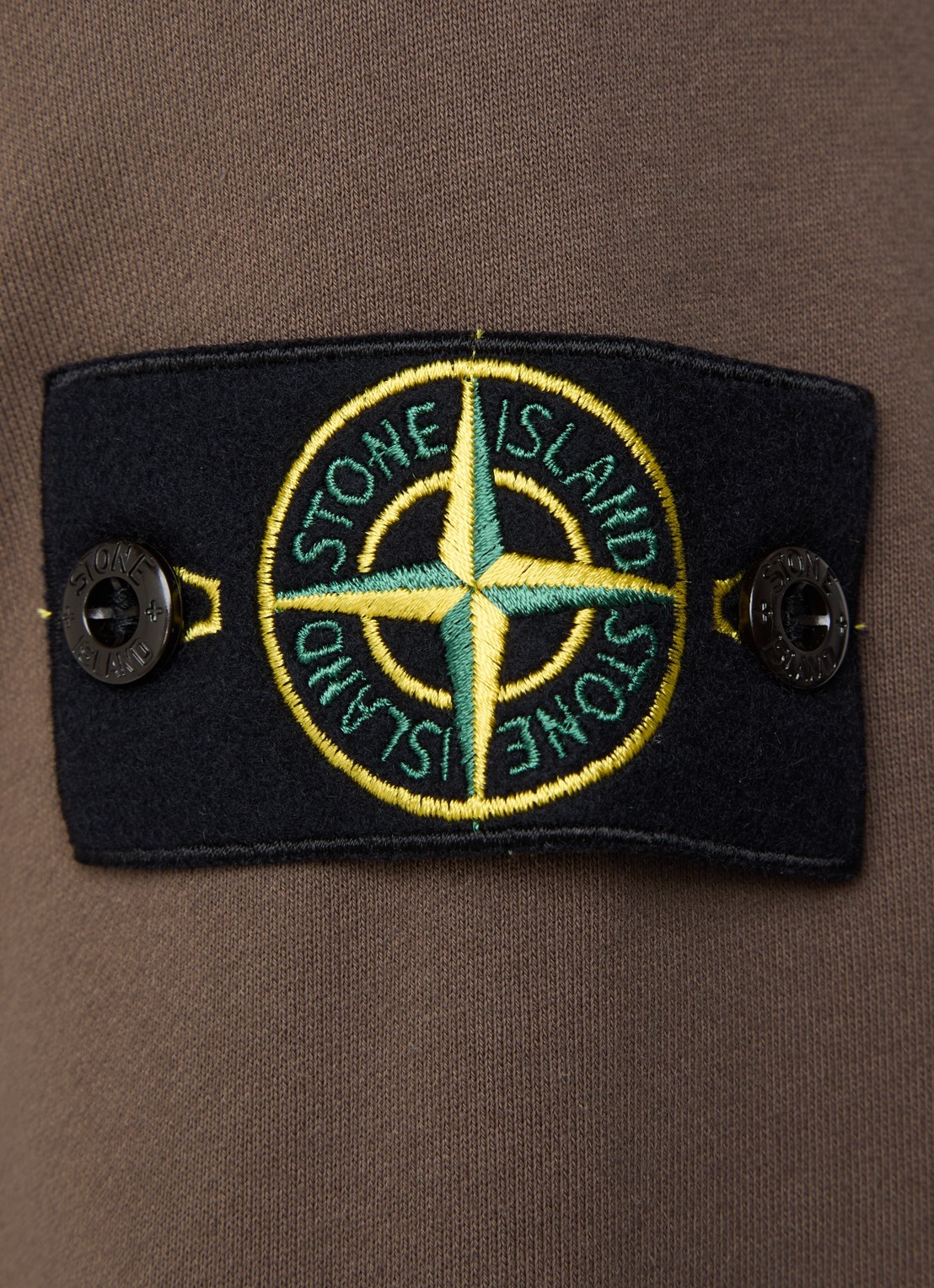 Stone Island S0051 sweater met logo - detail 2 donkerbruin