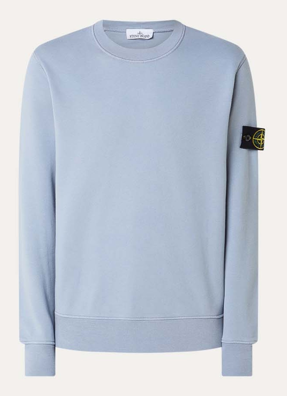 Stone Island S0051 sweater met logo - voorkant donkerblauw