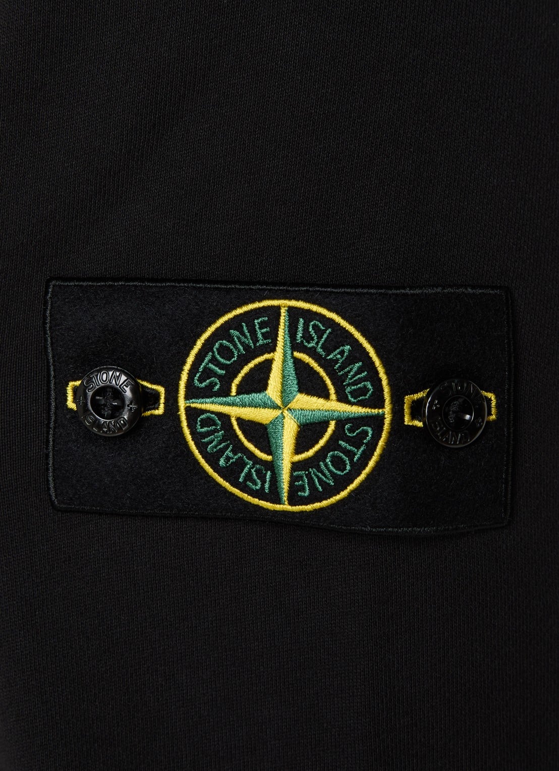 Stone Island S0051 sweater met logo - detail 5 zwart