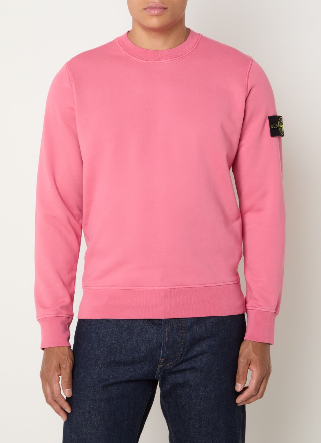 Stone Island S0051 sweater met logo - detail 2 roze