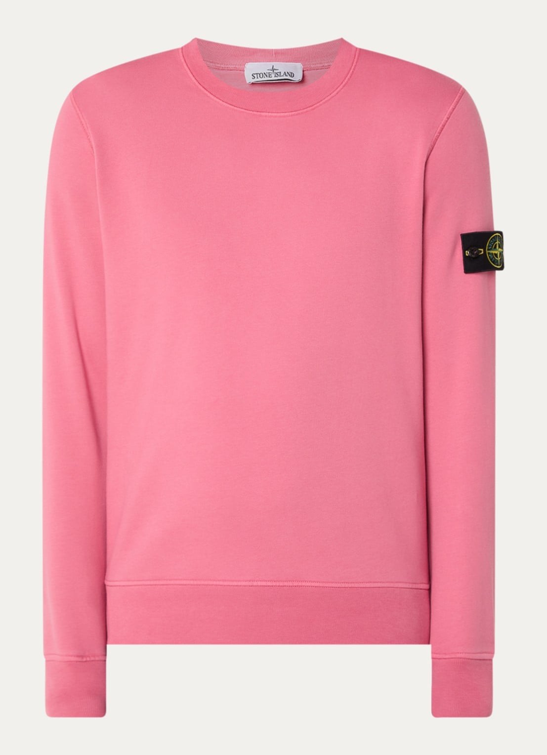 Stone Island S0051 sweater met logo - voorkant 4 roze