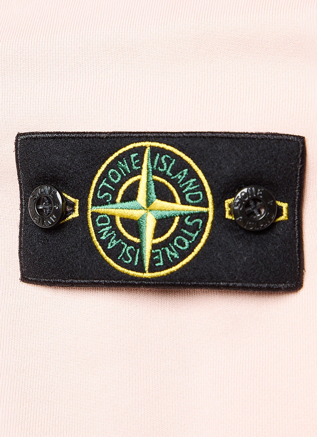 Stone Island S0051 sweater met logo - detail 2 lichtroze