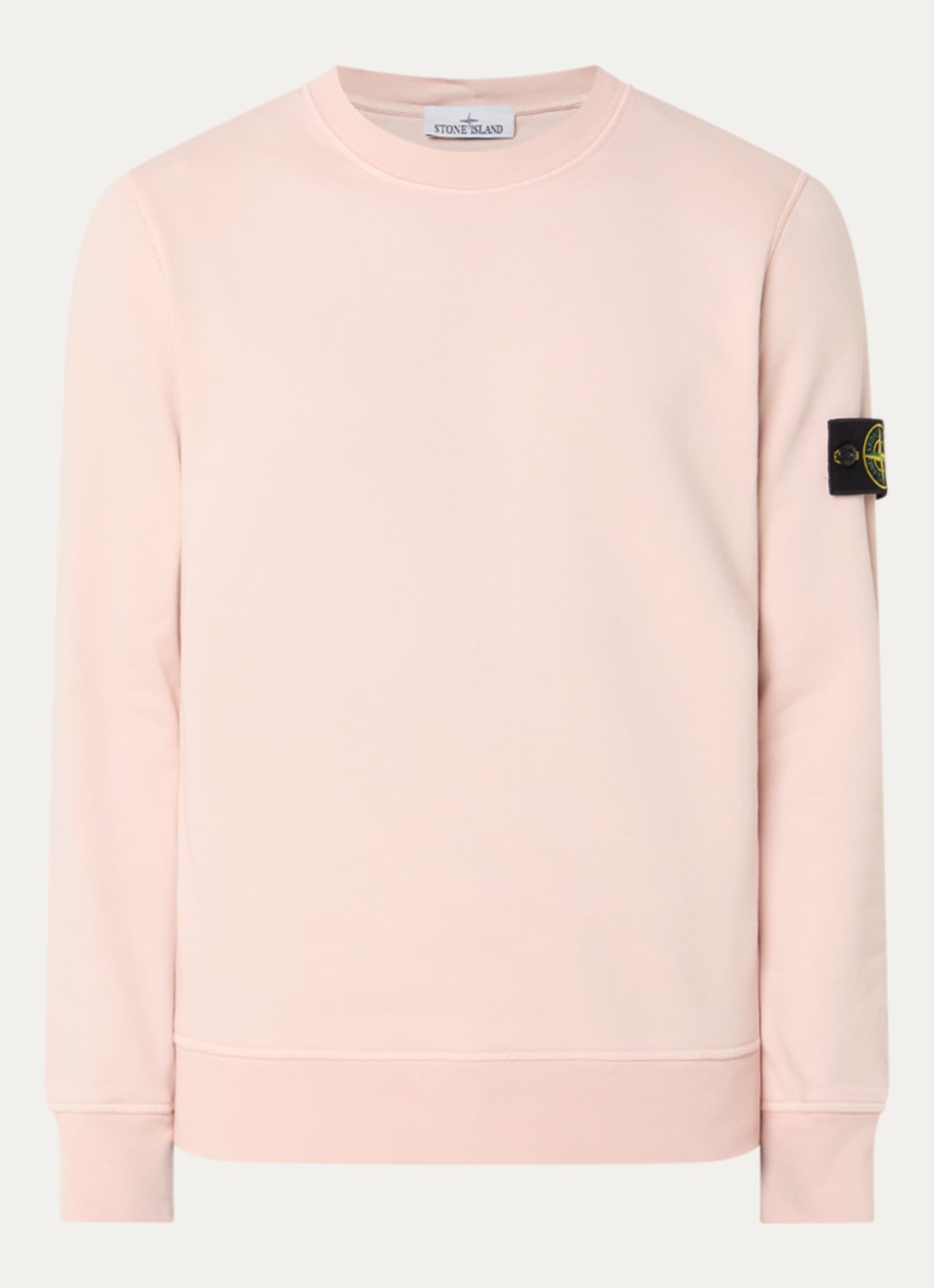 Stone Island S0051 sweater met logo - voorkant 3 lichtroze