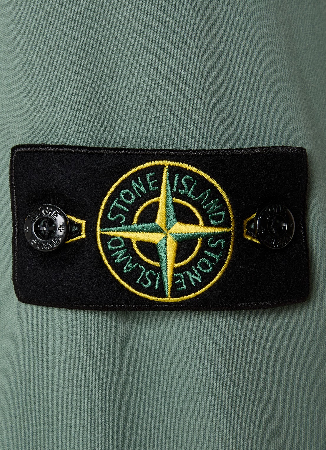 Stone Island S0051 sweater met logo - detail 3 zeegroen