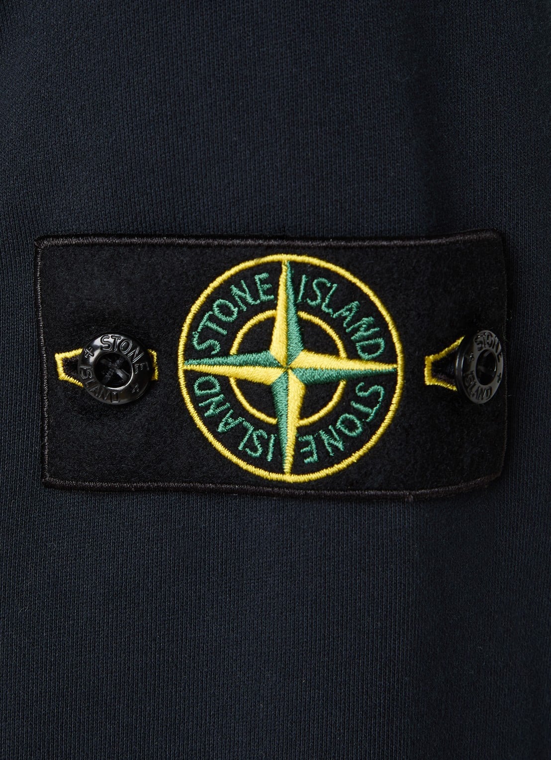 Stone Island S0051 sweater met logo - detail 4 donkerblauw