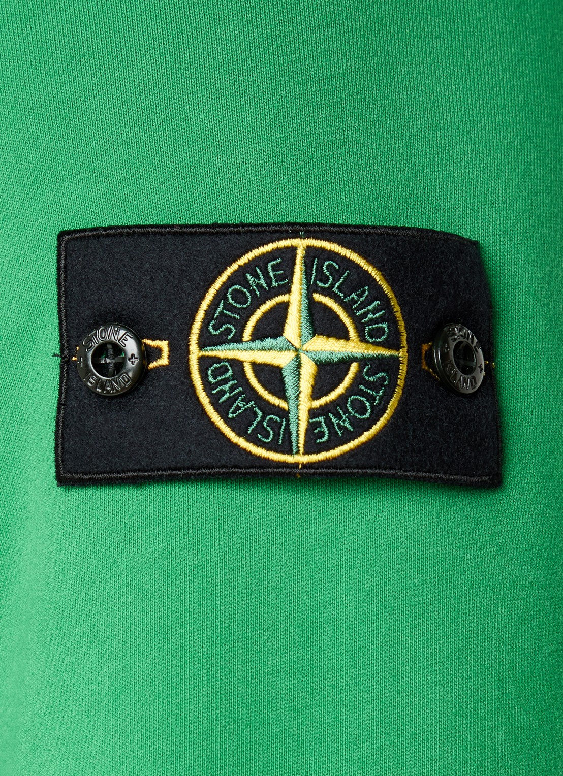 Stone Island S0051 sweatvest met capuchon en logo - detail 6 groen
