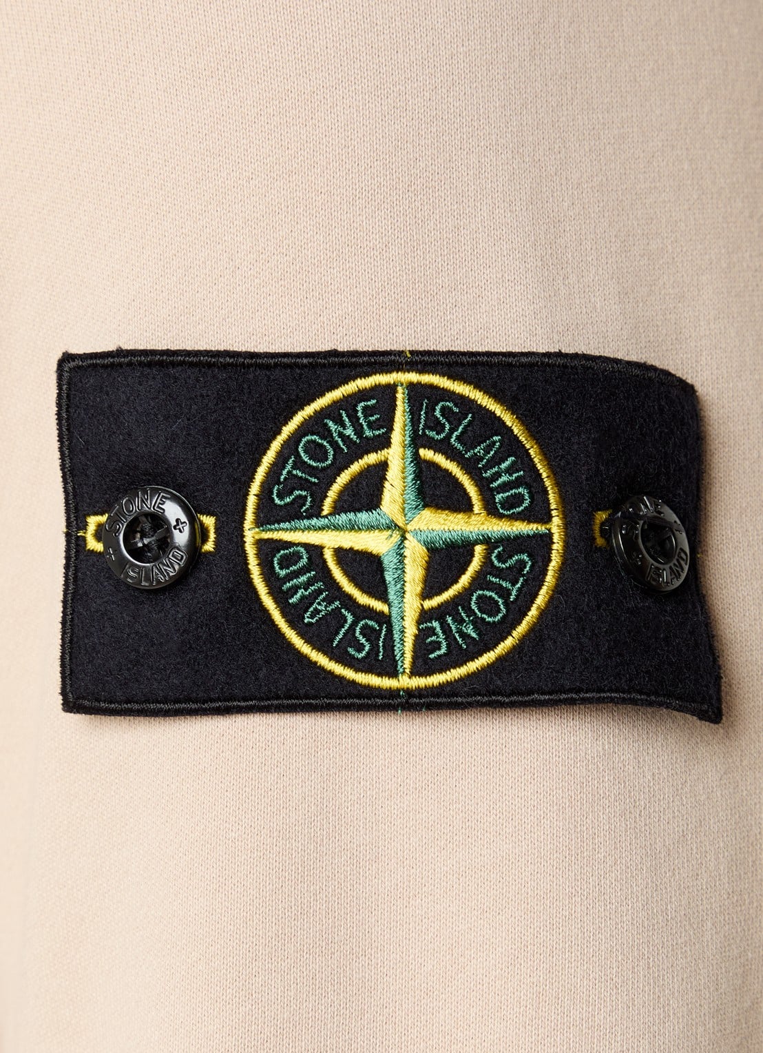 Stone Island S0051 sweatvest met capuchon en logo - detail 4 beige