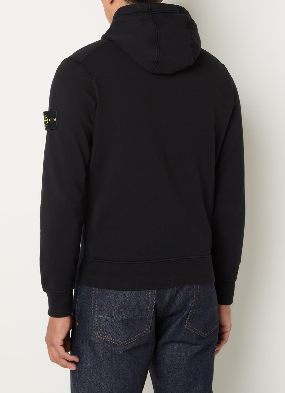 Stone Island S0051 sweatvest met logo en capuchon - achterkant 6 zwart