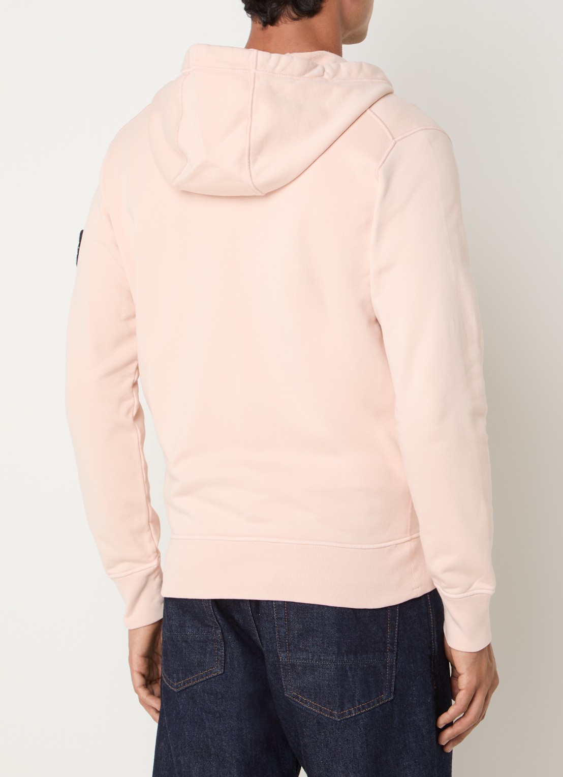 Stone Island S0051 sweatvest met logo en capuchon - achterkant 3 roze