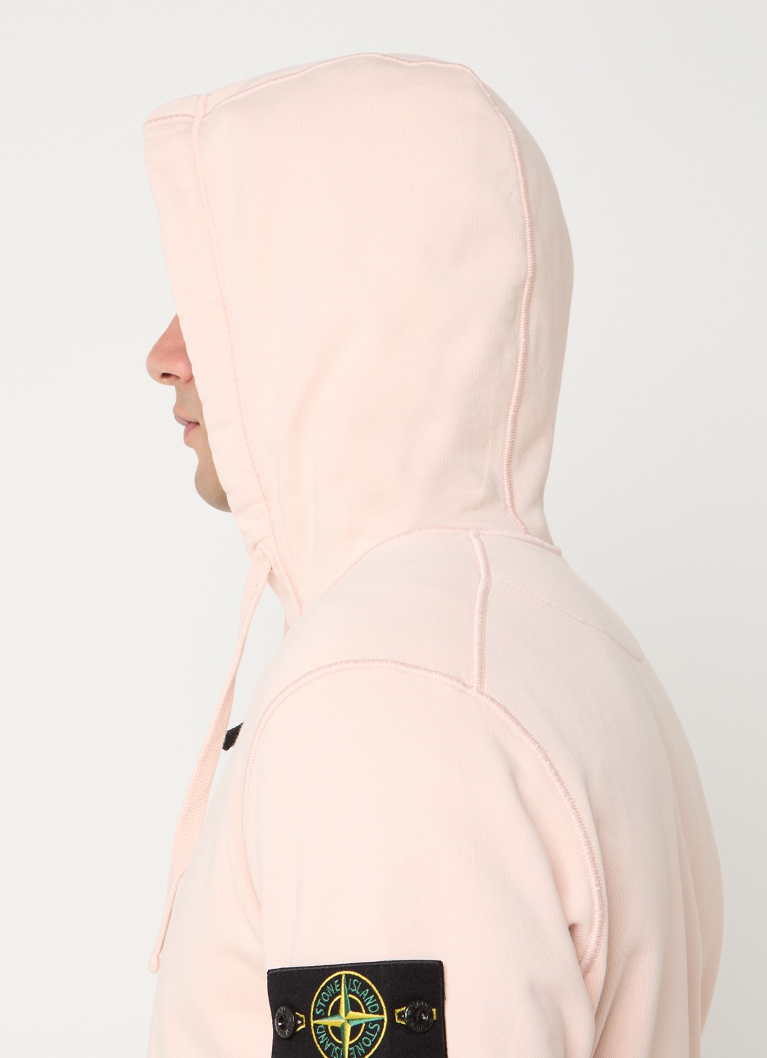Stone Island S0051 sweatvest met logo en capuchon - detail 5 roze
