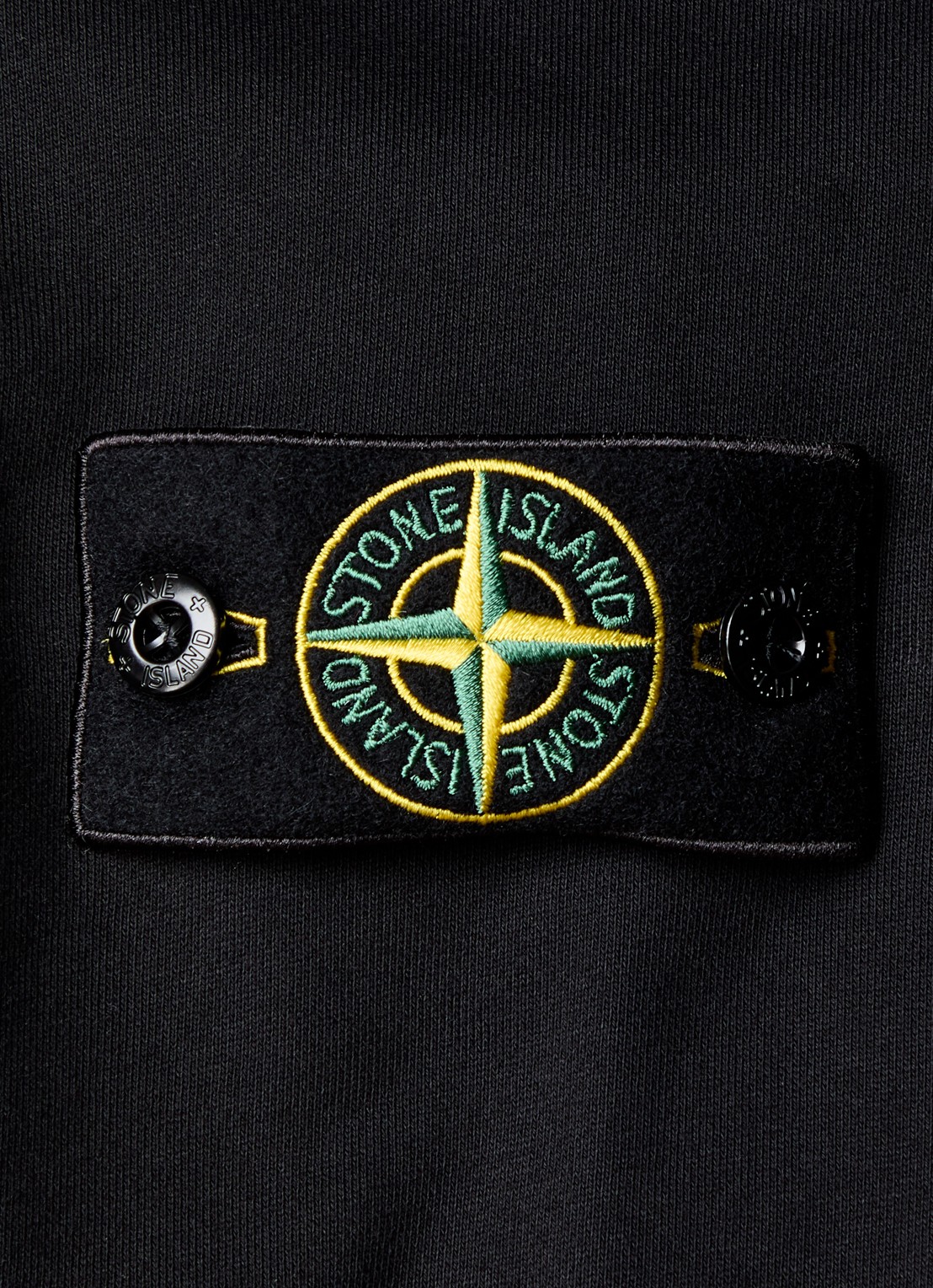 Stone Island S0051 sweatvest met logo en steekzakken - detail 6 zwart