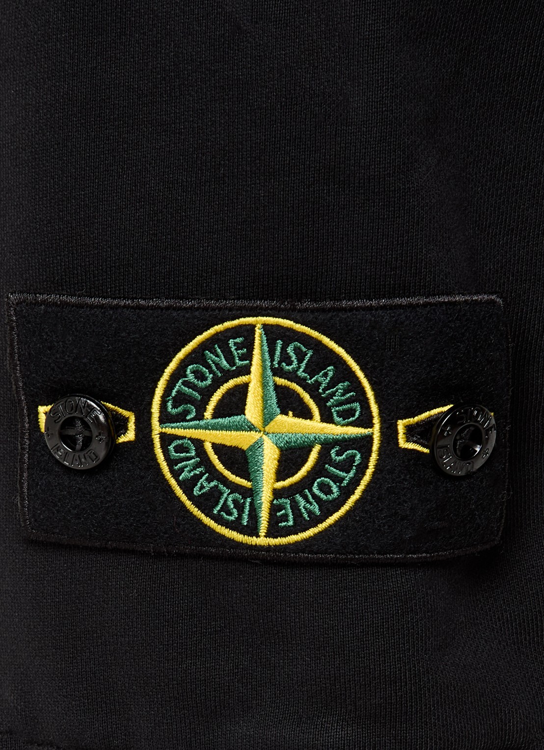Stone Island S0051 tapered fit joggingbroek met steekzakken - detail 4 zwart