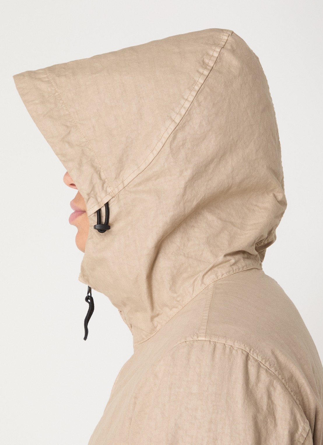 Stone Island S0069 Jack met capuchon en ritszakken - detail 4 beige