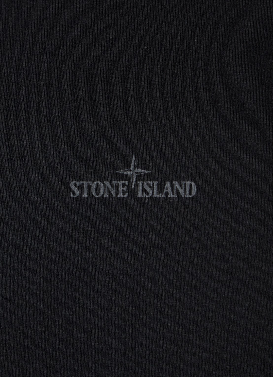 Stone Island S0080 T-shirt met logo- en backprint - detail 3 zwart