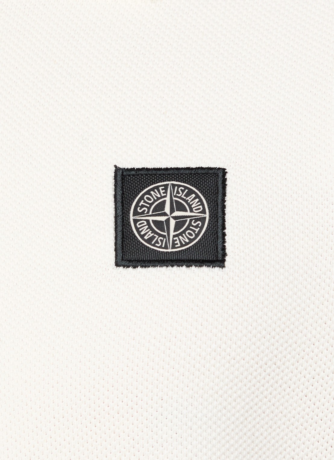 Stone Island S00B5 regular fit polo met logo - detail 2 gebroken wit