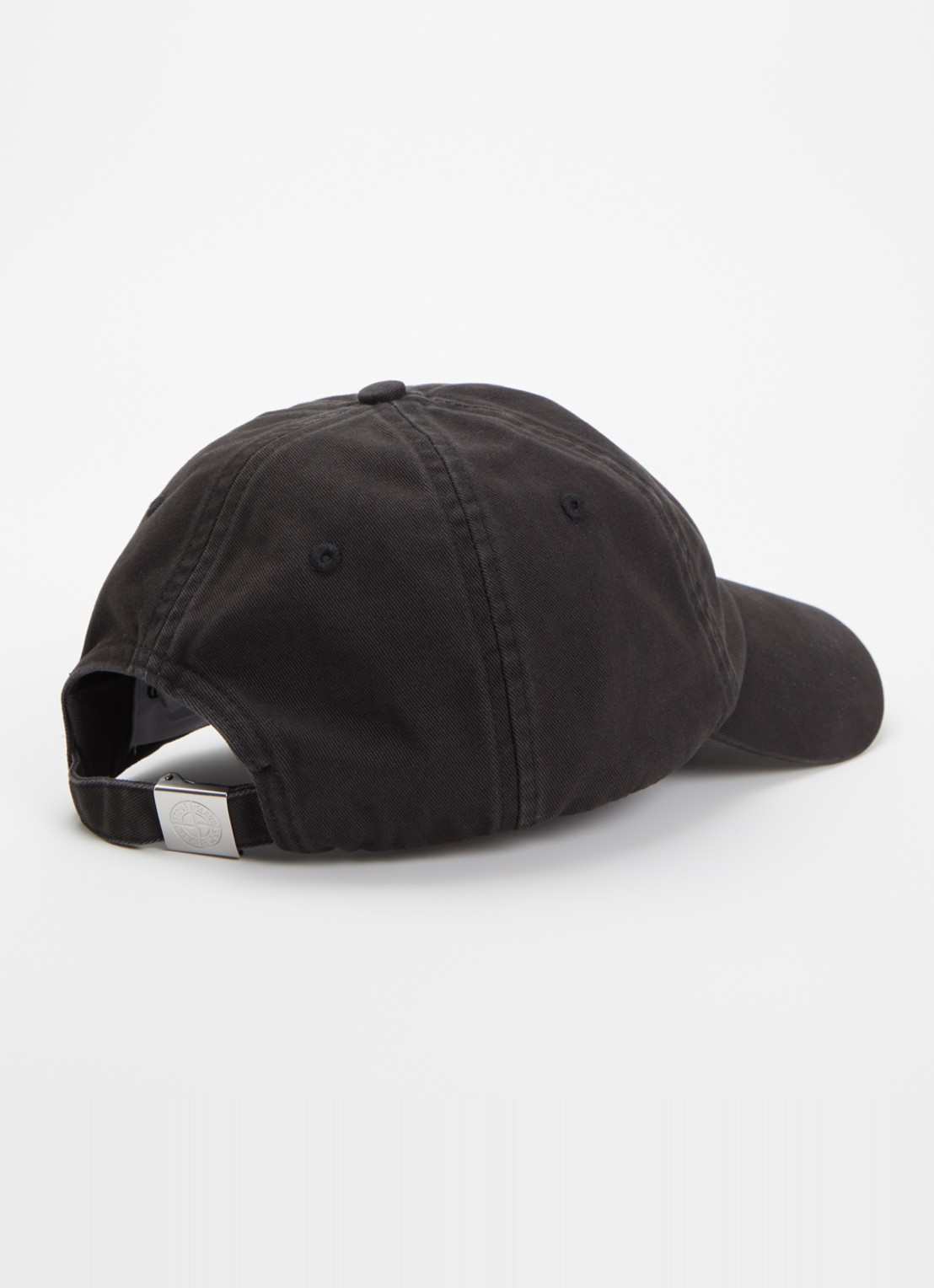 Stone Island S0106 pet met logoborduring - achterkant 2 zwart