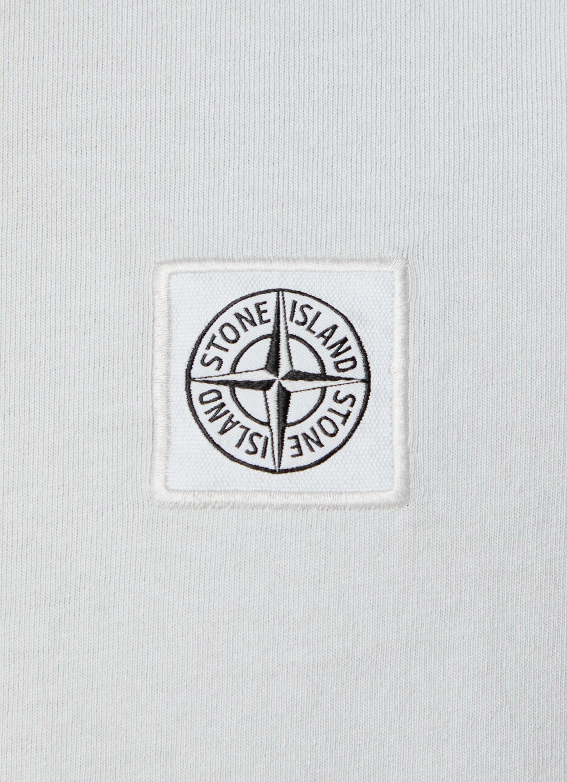Stone Island S0115 T-shirt met logo - detail 3 lichtgrijs