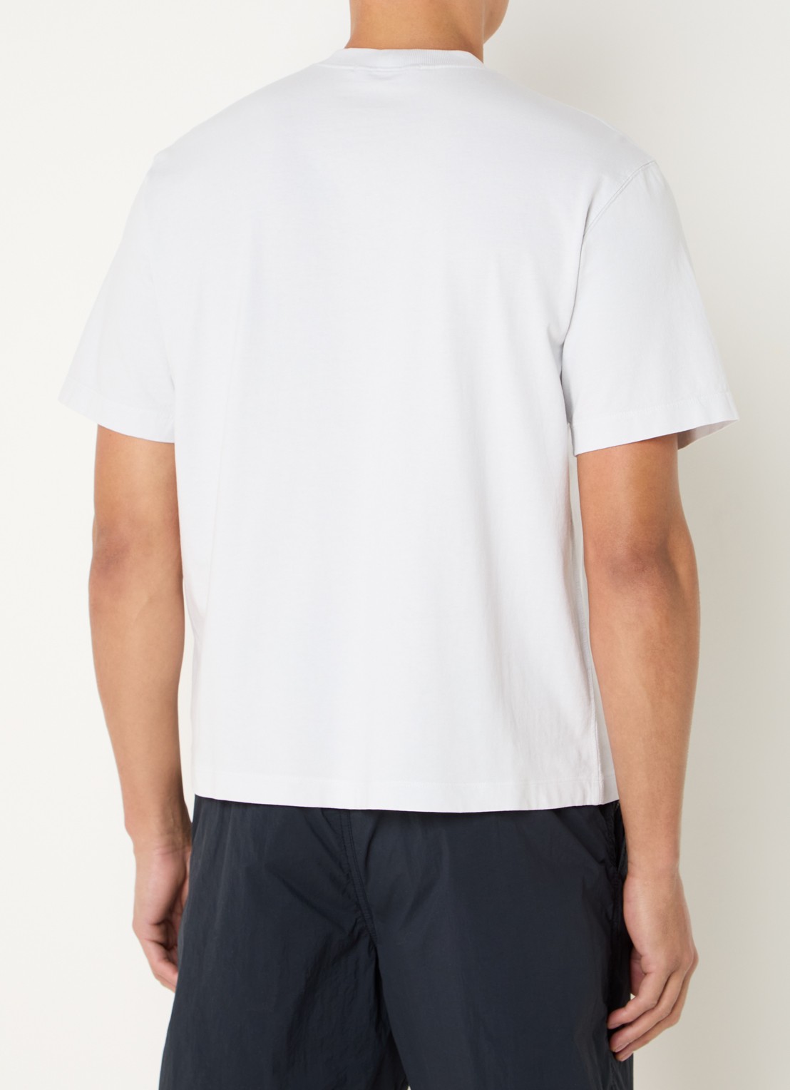 Stone Island S0115 T-shirt met logo - achterkant 5 lichtblauw