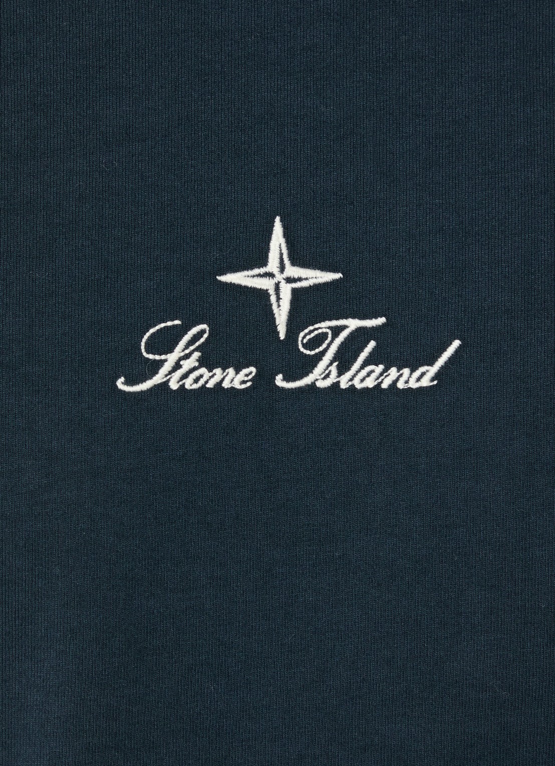 Stone Island S0234 T-shirt met logo- en backprint - detail 3 indigo