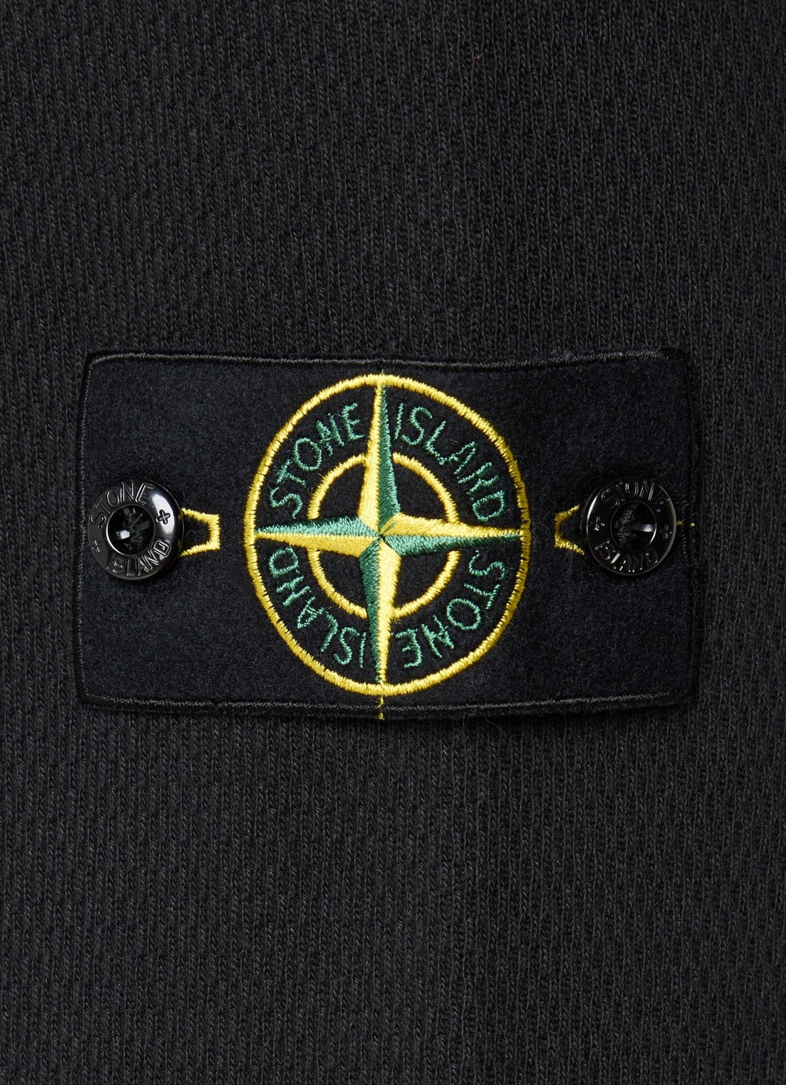 Stone Island S0297 sweater met logo - detail 5 zwart