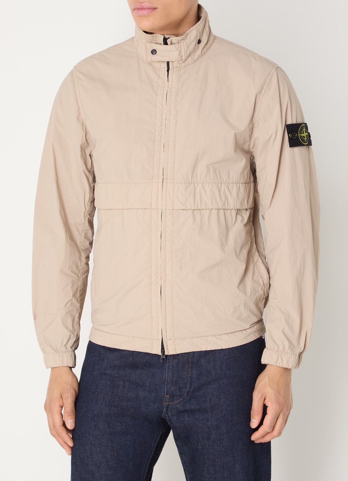 Stone Island S0345 Windjack met steekzakken - detail 2 beige