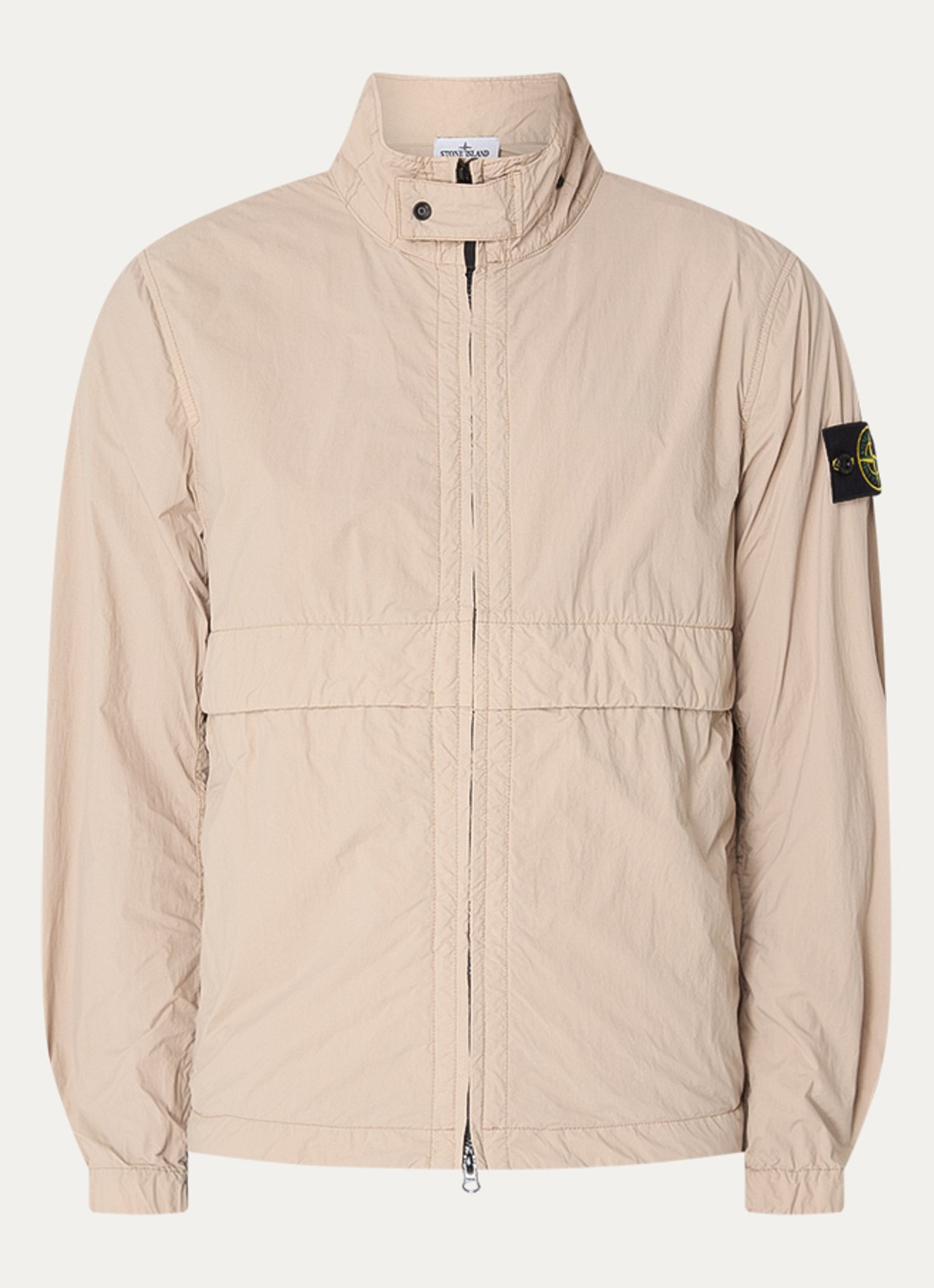 Stone Island S0345 Windjack met steekzakken - voorkant 5 beige