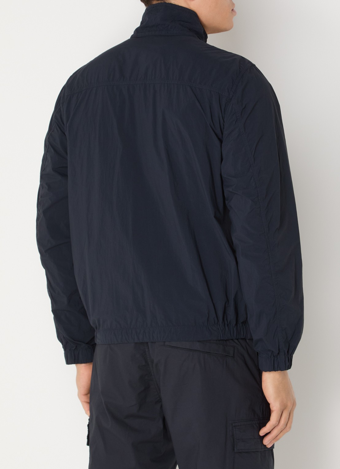 Stone Island S0345 Windjack met steekzakken - achterkant 3 donkerblauw