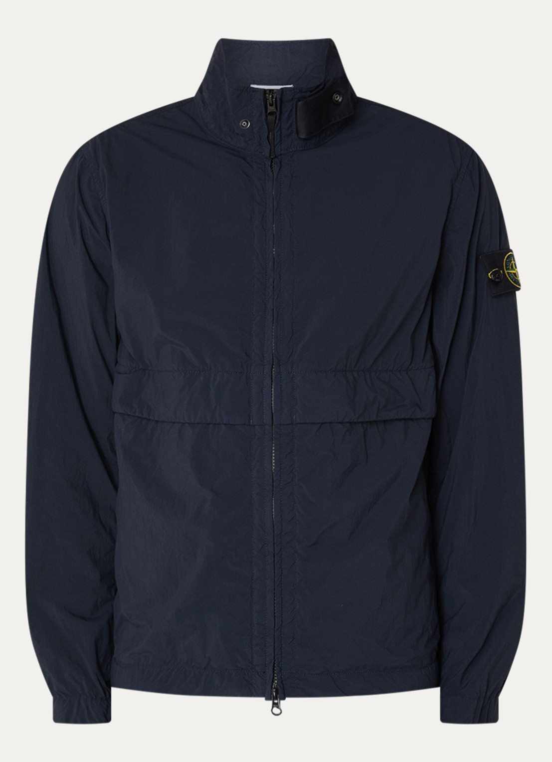 Stone Island S0345 Windjack met steekzakken - voorkant donkerblauw