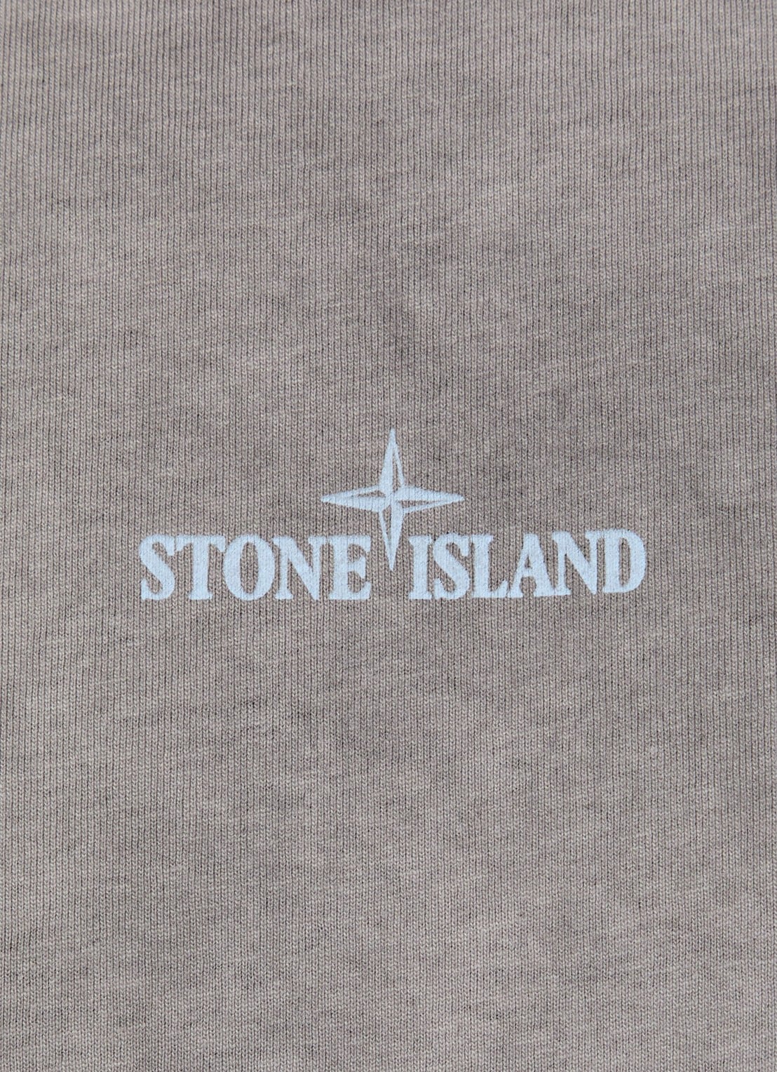 Stone Island S0366 T-shirt met logo- en backprint - detail 5 grijs