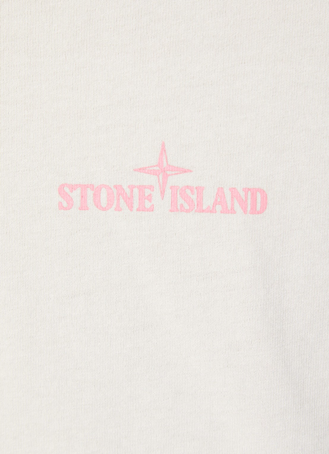 Stone Island S0374 T-shirt met logo- en backprint - detail 2 khaki
