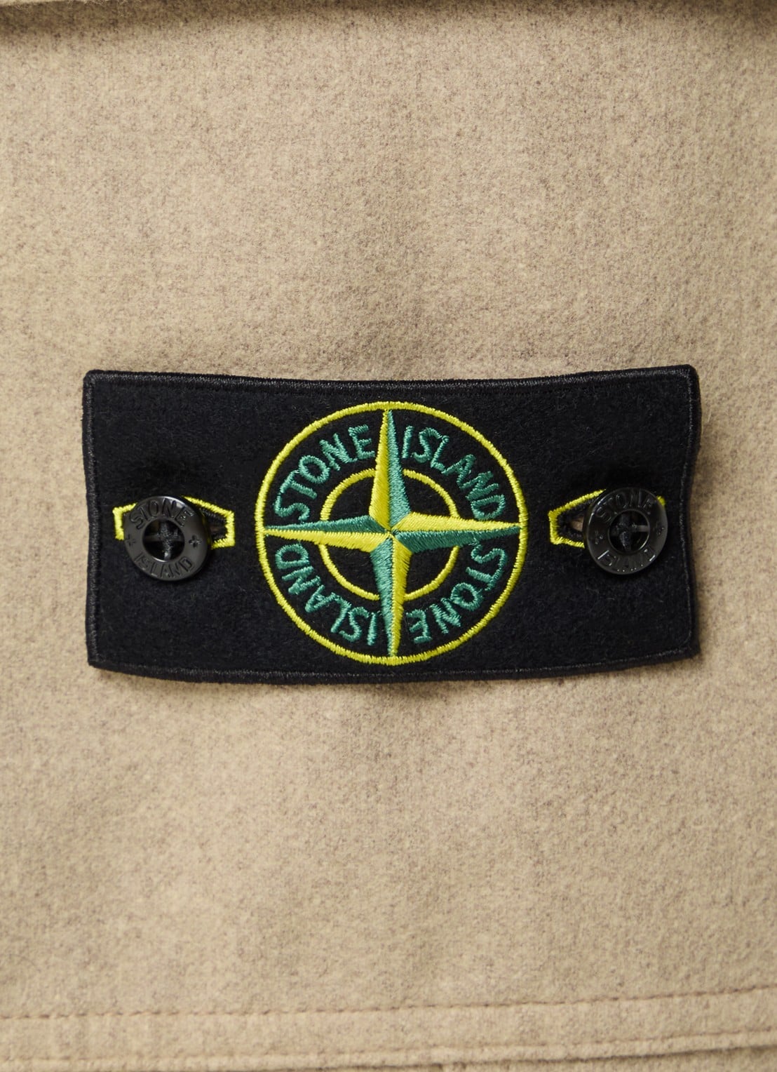 Stone Island S0451 tapered fit joggingbroek met steekzakken - detail 3 beige
