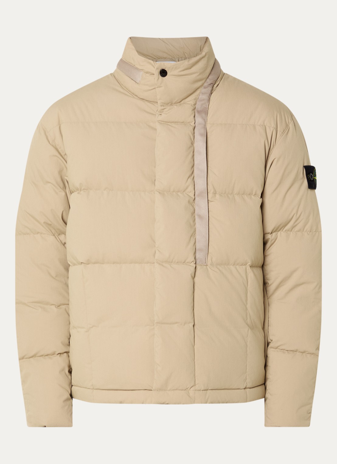Stone Island S0462 jack met donsvulling en steekzakken - voorkant 4 beige
