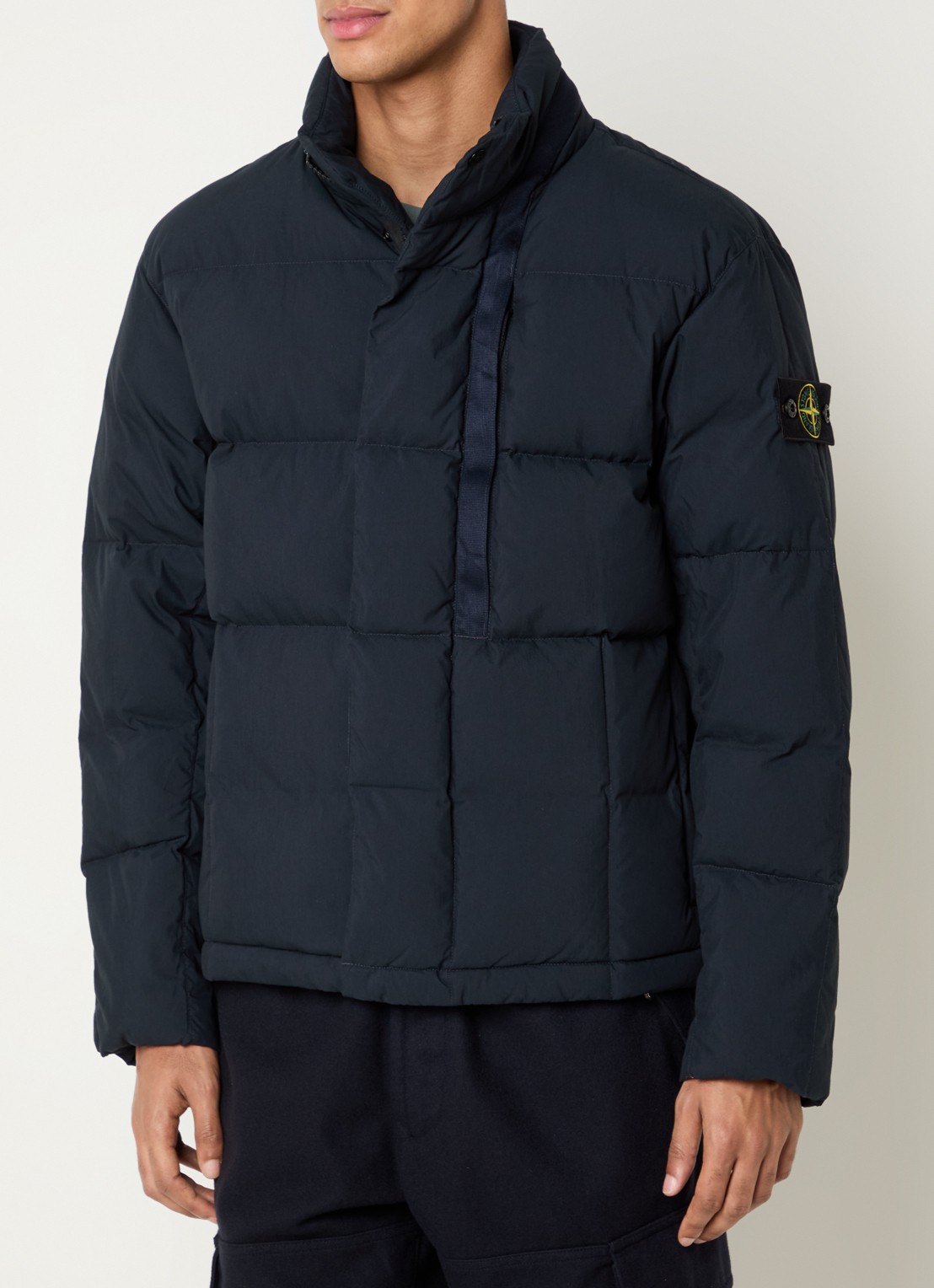 Stone Island S0462 jack met donsvulling en steekzakken - detail 3 donkerblauw