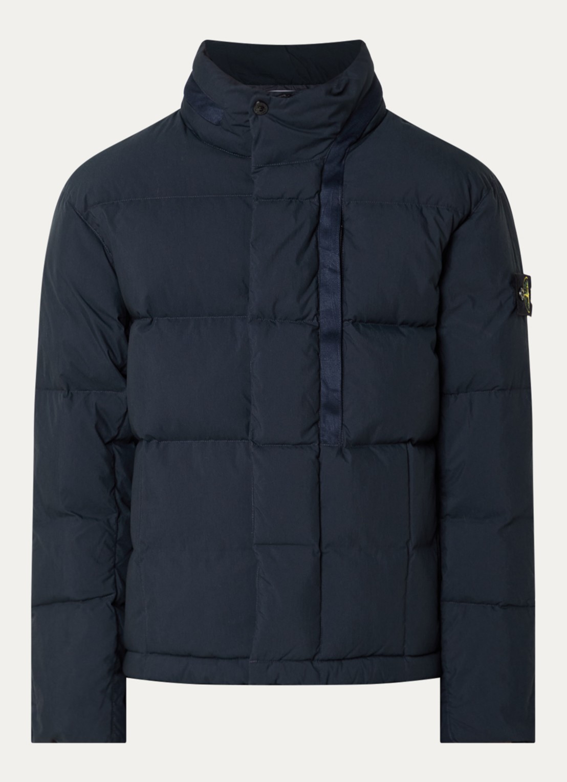Stone Island S0462 jack met donsvulling en steekzakken - voorkant donkerblauw