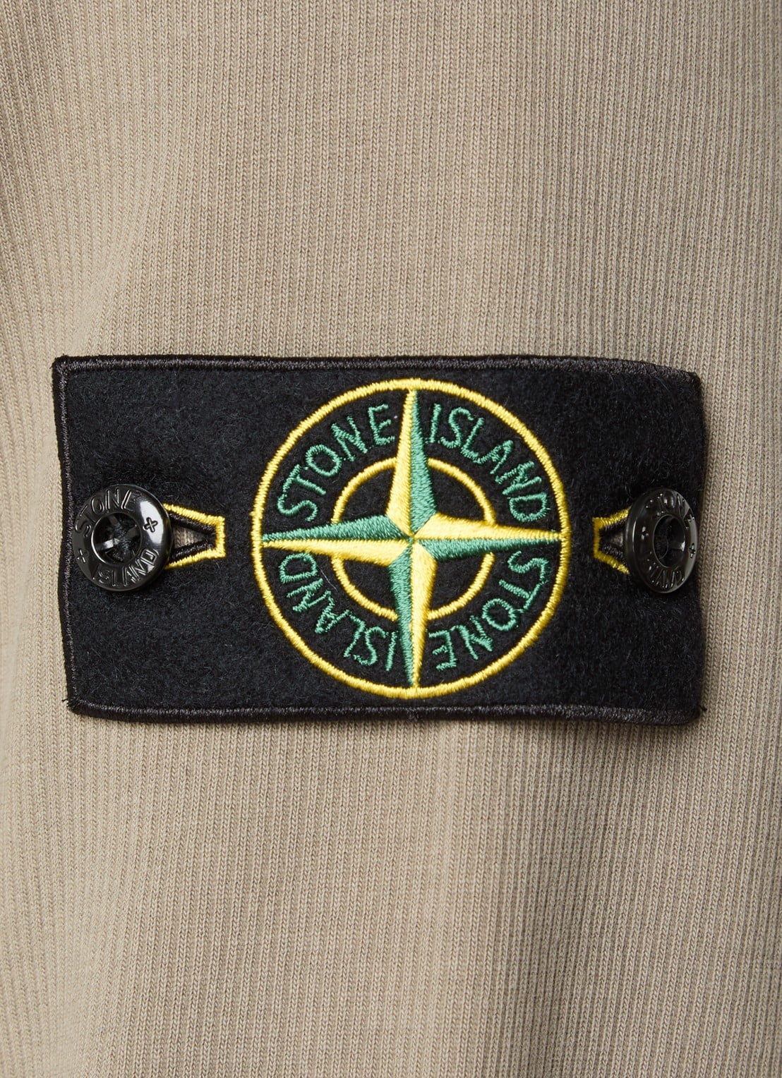 Stone Island S0472 sweater met logo - detail 2 legergroen